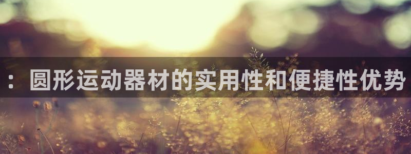 意昂5(KGAME)新能源：：圆形运动器材的实用性和