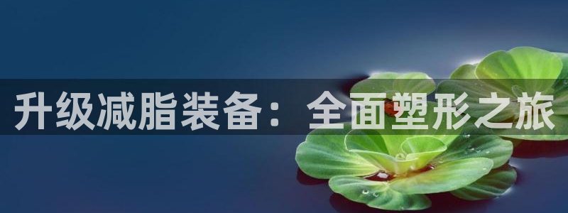 意昂体育5(KGAME)：升级减脂装备：全面塑形之旅